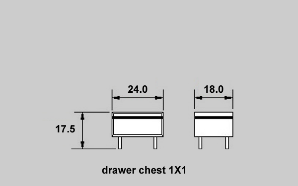 Chest of drawers 1x1